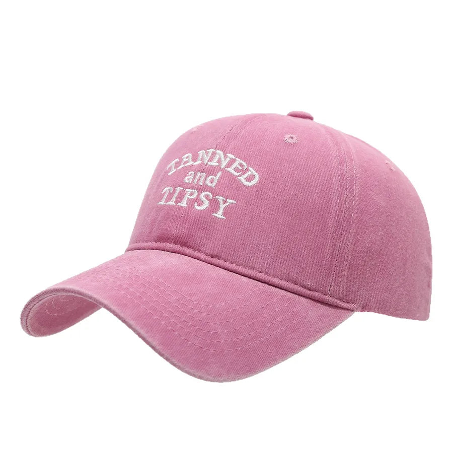 New Simple Washed Letter Embroidery Baseball Cap Outdoor Sun Protection Hat For Women Casual Elegant Basic Style Spring Summer Autumn
