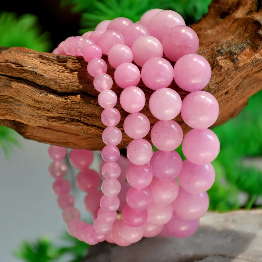 Modern Style Simple Style Round natural stone Beaded Chain Bracelets In Bulk