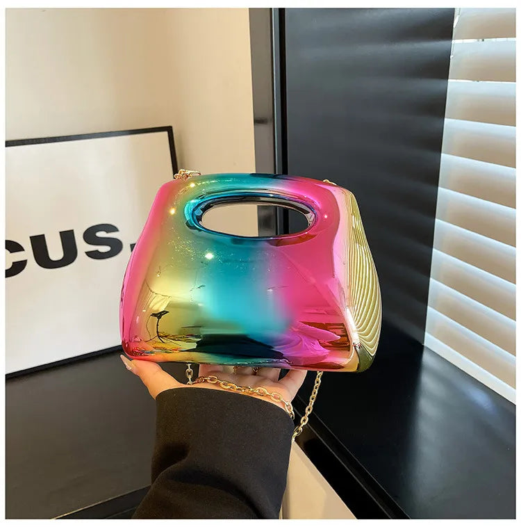 Women's Medium Arylic Solid Color Streetwear Square Magnetic Buckle Shoulder Bag Handbag Crossbody Bag