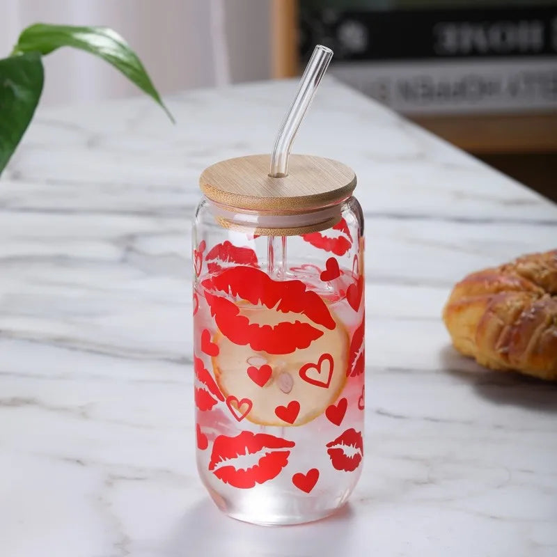 Halloween Cute ghost Fruit Butterfly Glass Water Bottles 1 Piece