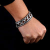 Hip-Hop Vintage Style Geometric Alloy Plating Men's Bracelets Men Chain Bracelets