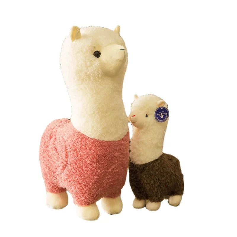 Creative Alpaca Doll Plush Toy Realistic Small Lamb Pillow Internet Famous Sheep Doll Grass Horse Mythical Birthday Gift