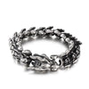 hip-hop retro solid color titanium steel men's bracelets
