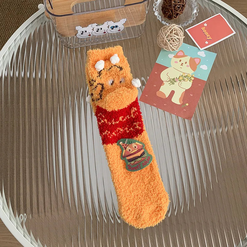 Sweet Women's Cartoon Polyester Ankle Socks A Pair