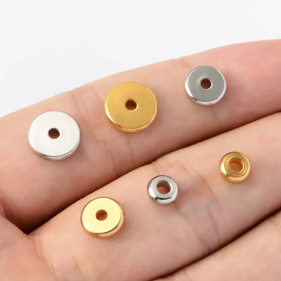 50 PCS/Package 304 Stainless Steel Solid Color Jewelry Accessories