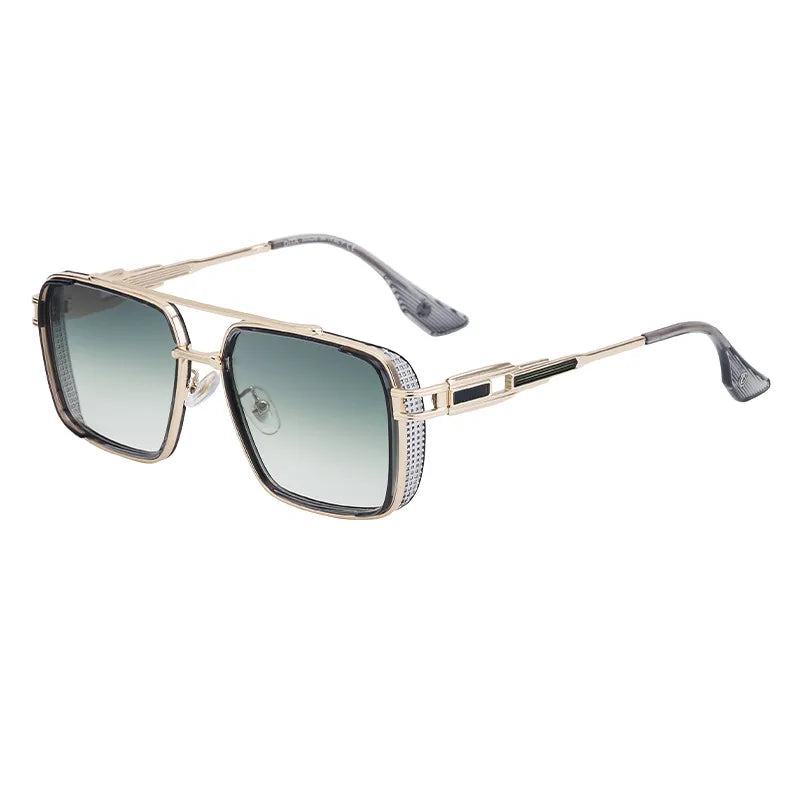 Retro Classic Style Square Pc Square Full Frame Men's Sunglasses