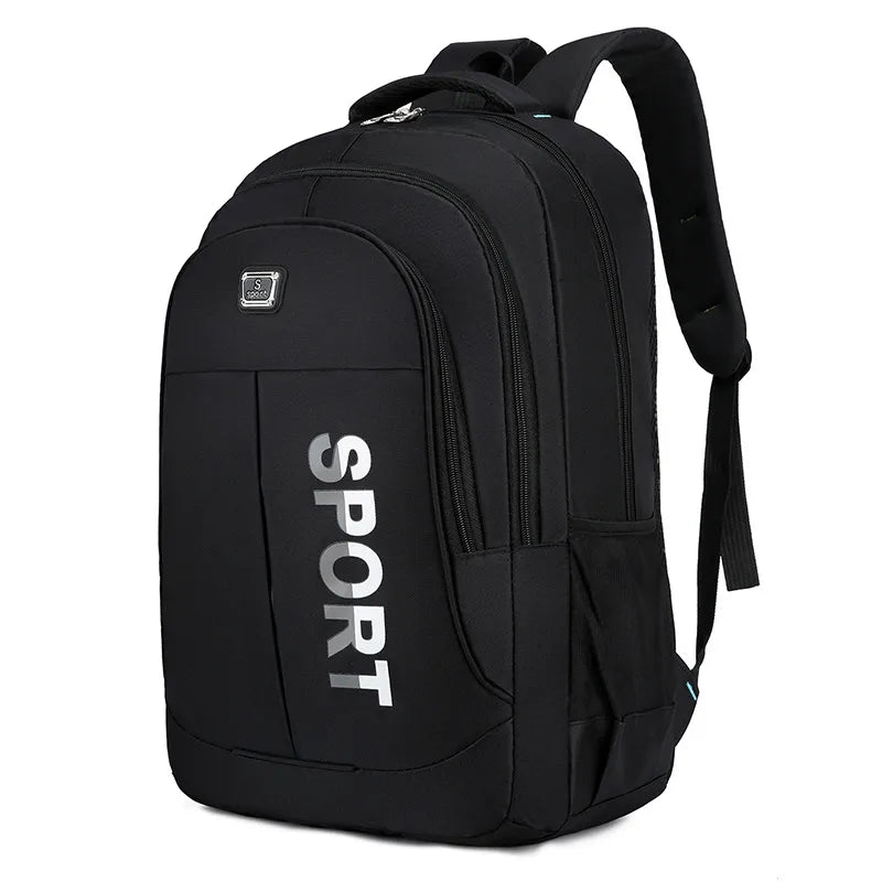 Backpack Men's New Large Capacity Oxford Cloth Backpack High School College Student Schoolbag Casual Simple Computer Bag