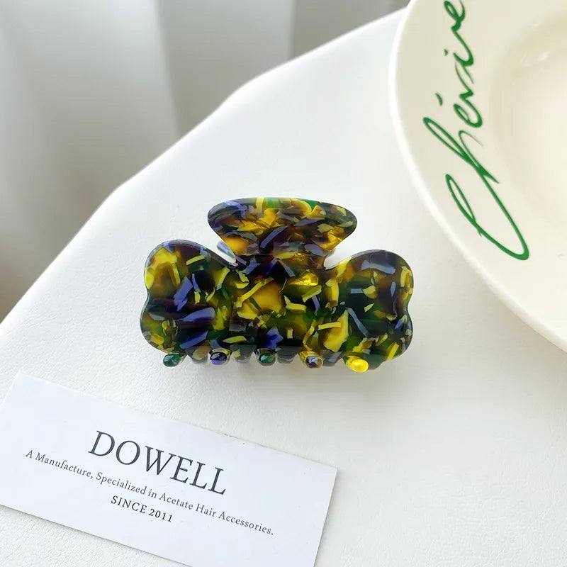 Dove Acetate Hair Accessories New Style Medium Size Half Updo Hair Clip Simple Shark Bite Hairpin For Women