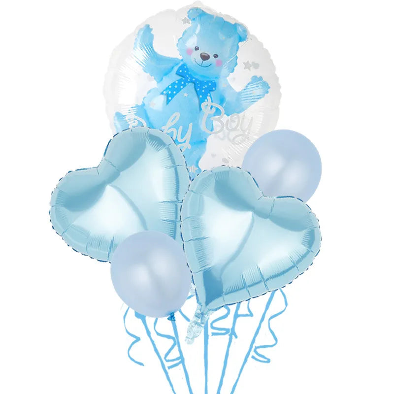 birthday bear aluminum film party balloons 1 set
