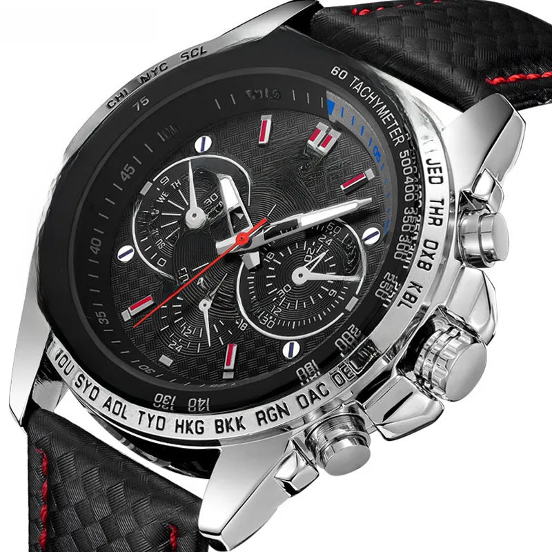 A generation of hair beauty MEGIR men's watch sports hot watch fake Three-Eyed luminous men's watch 1010G