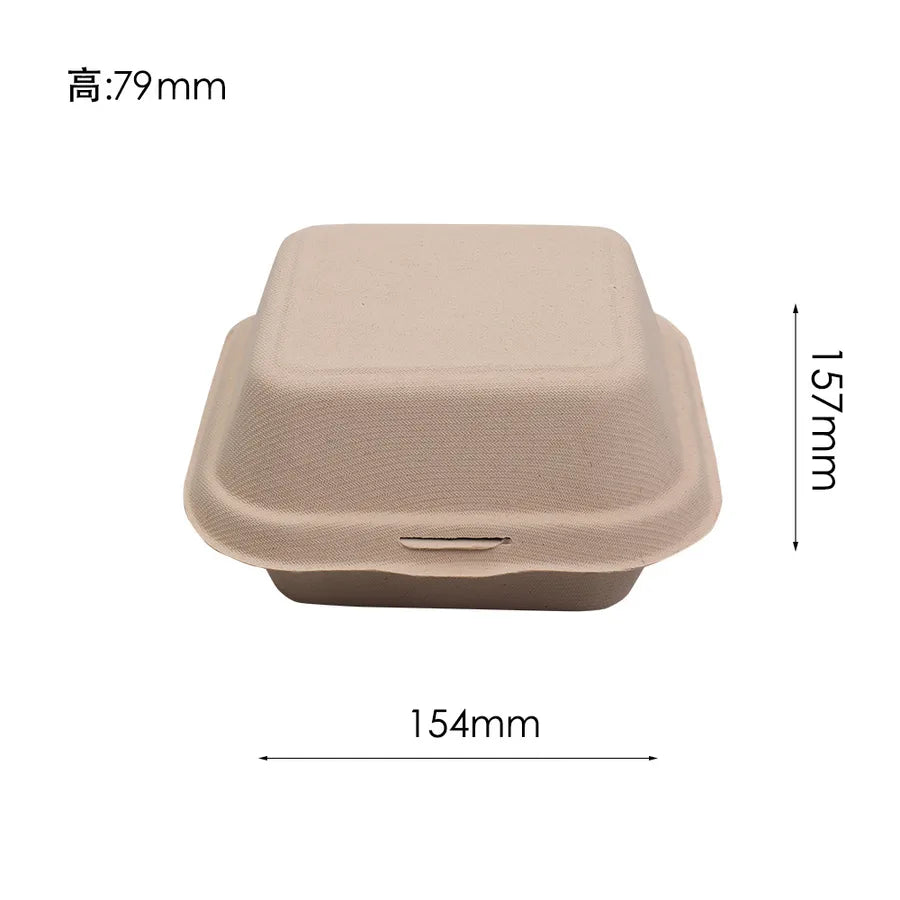 Casual Pastoral Solid Color Paper Bento Box 1 Piece