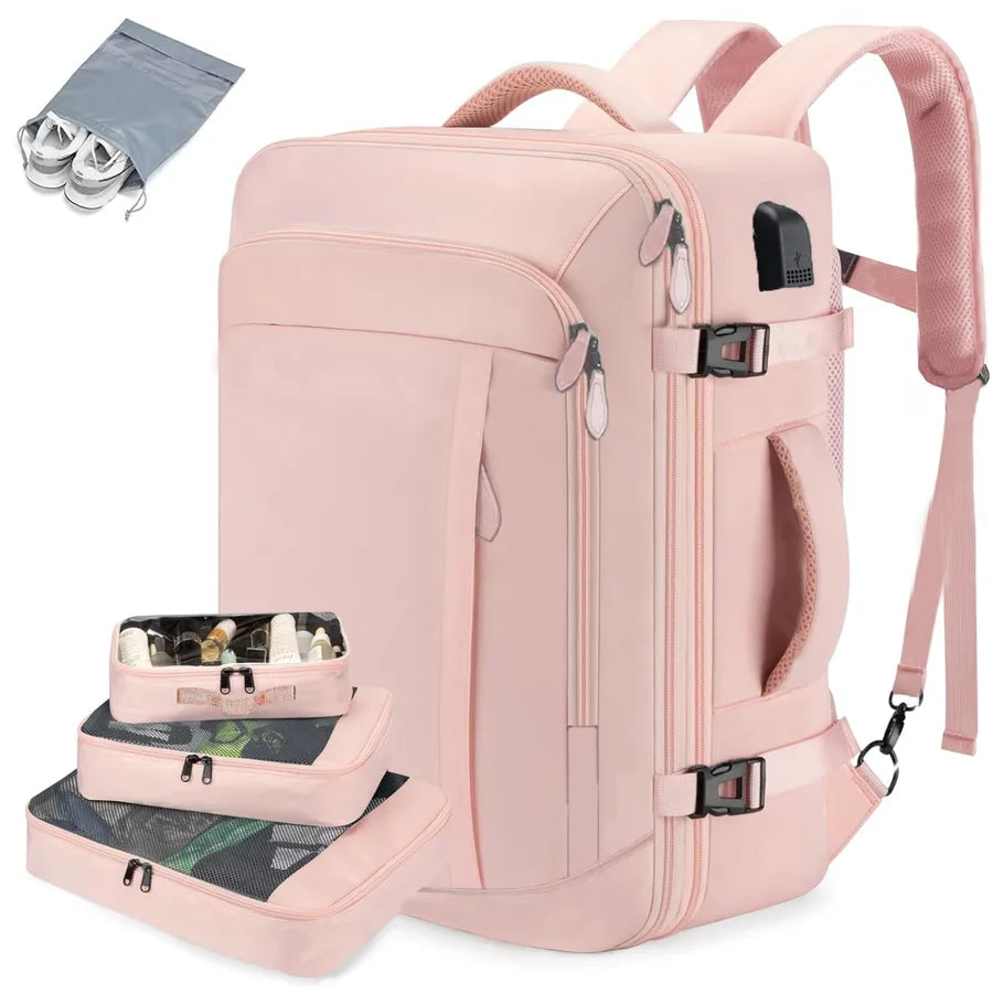 new men's and women's multi-functional waterproof computer backpack large capacity business backpack multi-piece storage bag