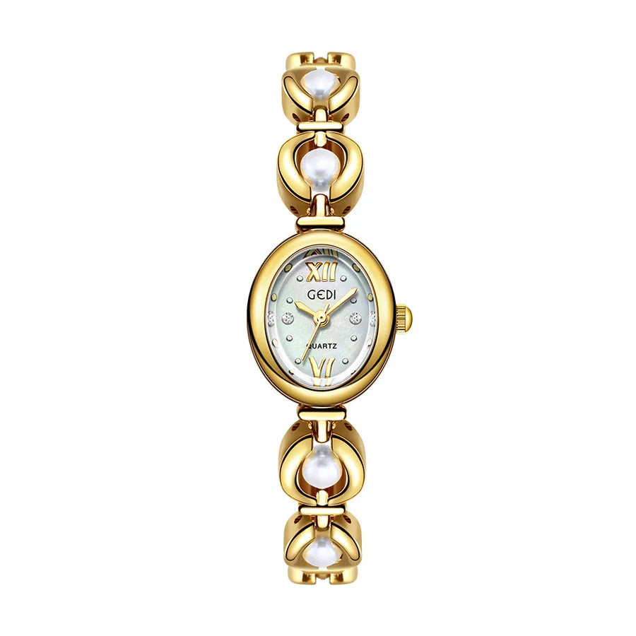 Vacation Classic Style Solid Color Jewelry Buckle Quartz Watch