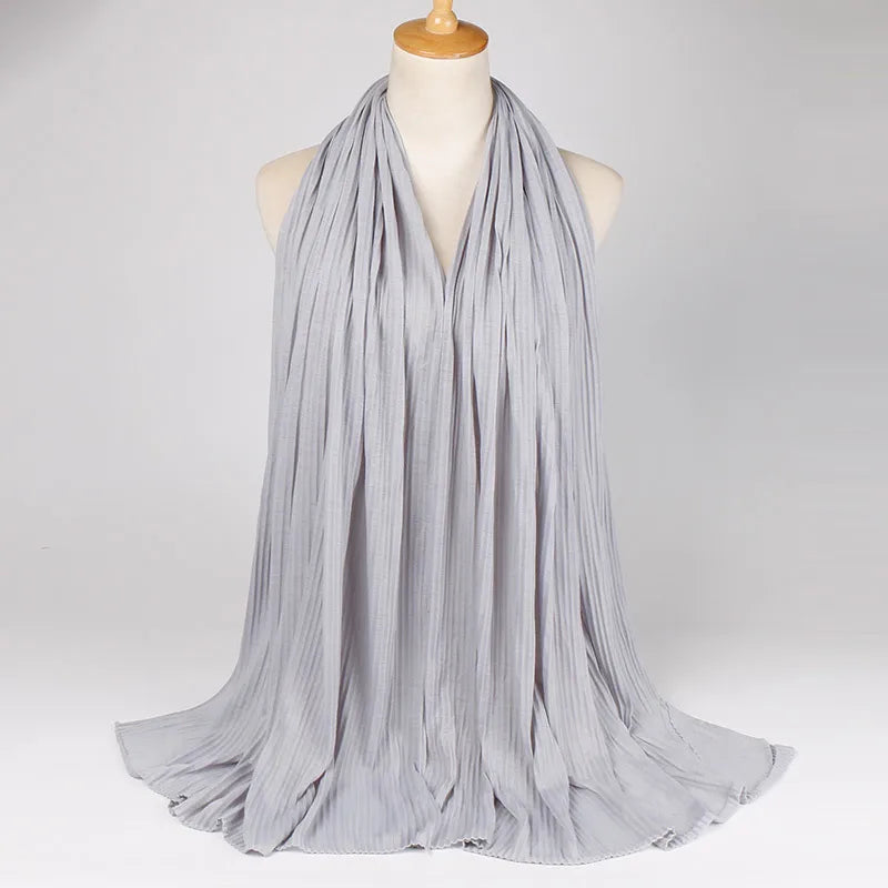 Women's Retro Classic Style Solid Color Blending Silk Scarf