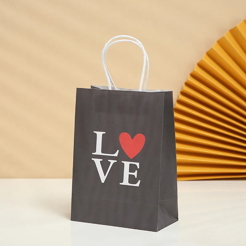 valentine's day fashion letter kraft paper date gift bags