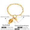 Casual Sweet Commute Fish 304 Stainless Steel 18K Gold Plated cable chain Bracelets In Bulk