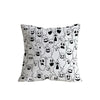 Retro Halloween Skeleton Print Sofa Pillowcase Living Room Decorative Cushion Cover Simple Style Printed Throw Pillow Case