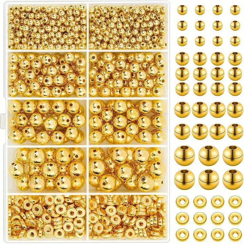 casual simple style solid color metal plating jewelry accessories