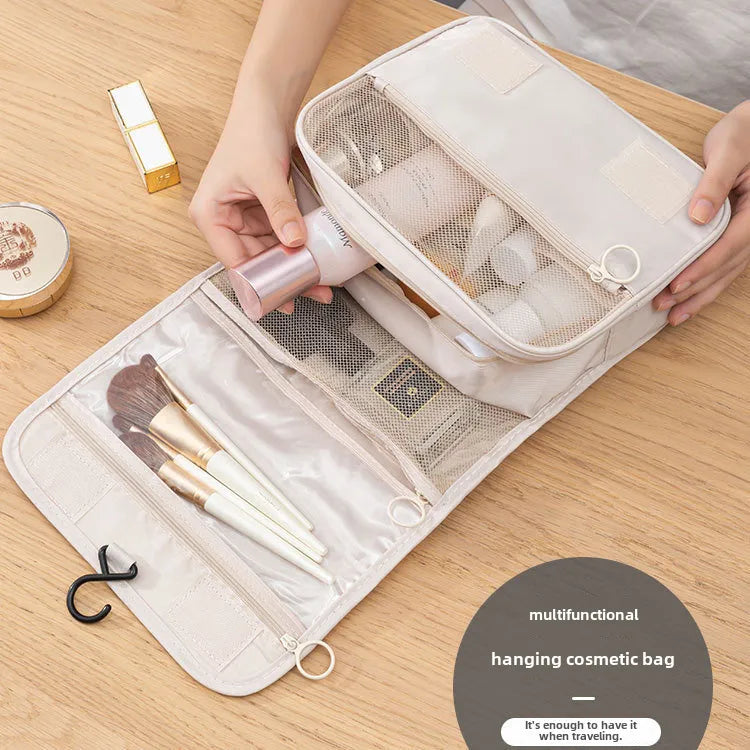Hanging Cosmetic Bag Advanced Wash Bag Large Capacity Dry and Wet Separable Mesh Hanging Advanced Cosmetic Bag