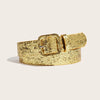 Classic Style Solid Color Imitation Leather Women's Leather Belts