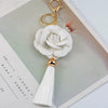 Vintage Style Simple Style Flower Pu Leather Unisex Bag Pendant Keychain