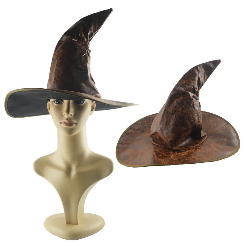 Halloween Cos Masquerade Party Hat Witch Witch Wizard's Hat Harry Hat Magic Hat Performance Cap