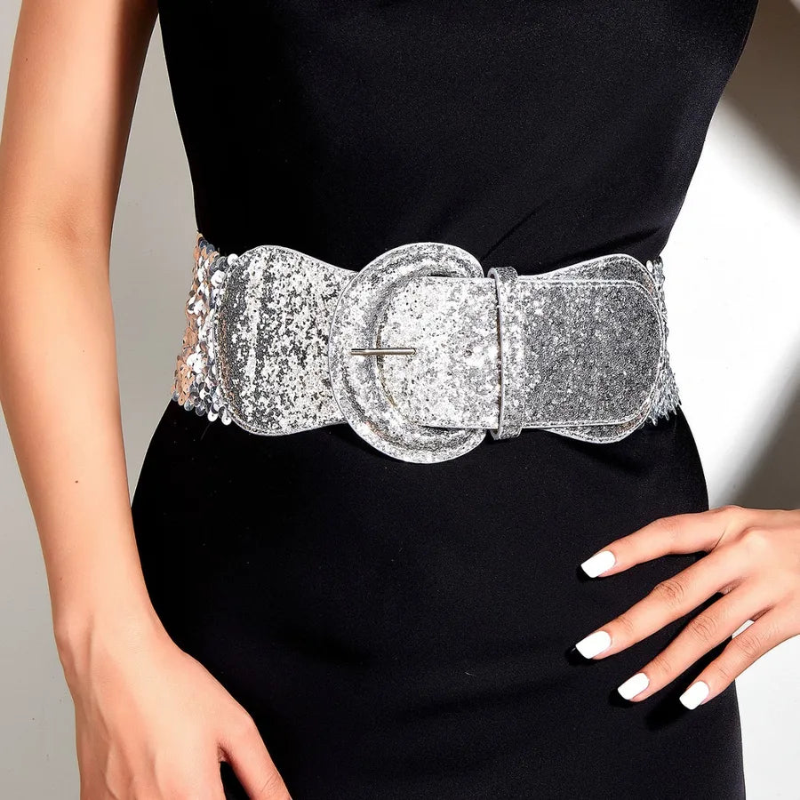Casual Elegant Lady Solid Color Alloy Women's Leather Belts