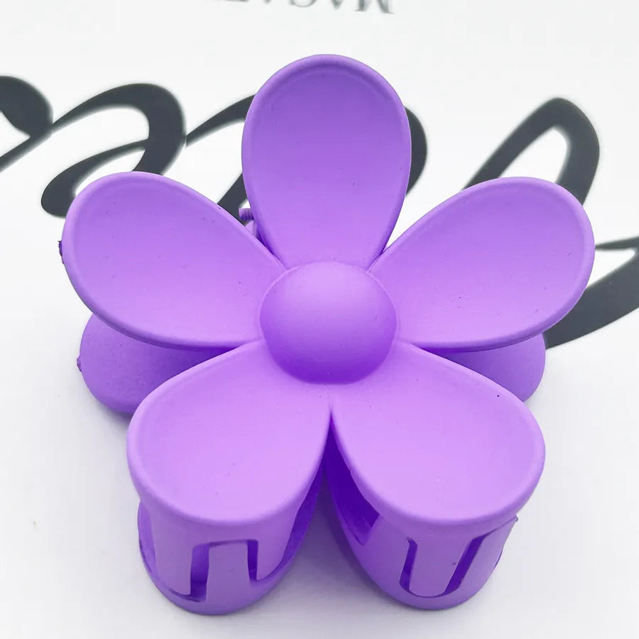 Frosted Flower Hair Clip Back Head Updo Hair Clip Barrettes Ponytail Bun High-Grade Sense Barrettes Shark Clip Wholesale