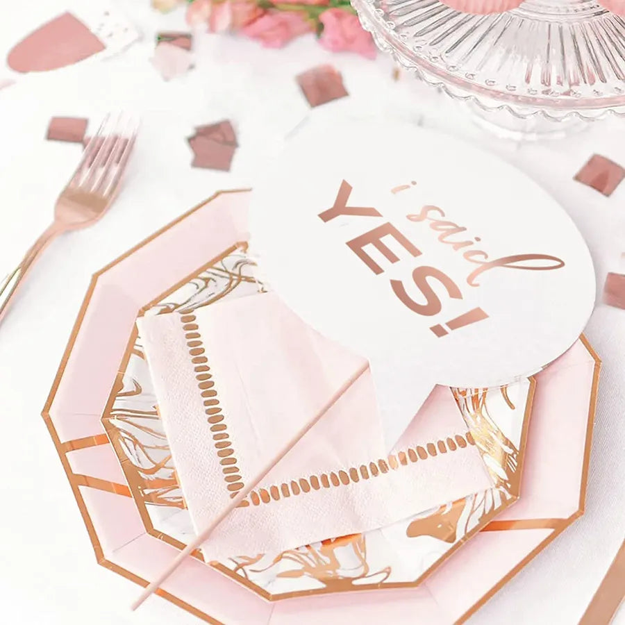 cute rose paper wedding party photography props