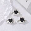3 Pieces Diameter 3mm Hole Under 1mm Alloy Zircon Letter Beads