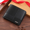 Men's Solid Color PVC Open Small Wallets
