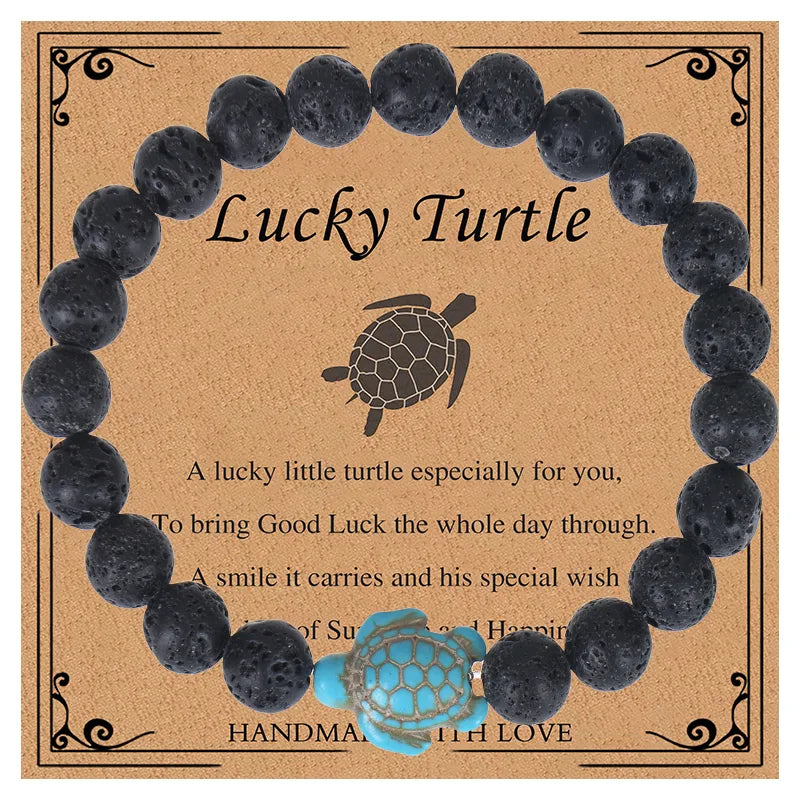 Casual Cute Tropical Tortoise natural stone Bracelets In Bulk
