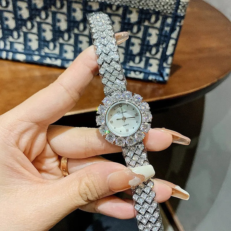elegant lady geometric jewelry buckle quartz women's watches