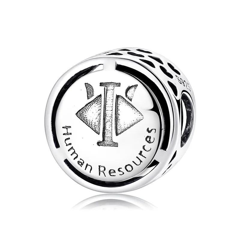 1 Piece 925 Sterling Silver Geometric Round Jewelry Accessories
