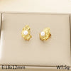 Korean Fashion Refined Grace Stainless Steel Bow Freshwater Pearl Earrings