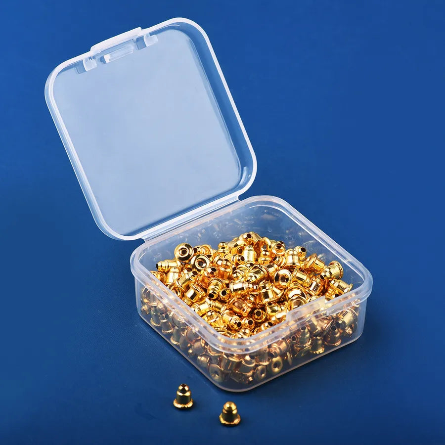 Ear Plug transparent plastic fixed ear stud plug bullet film ear plug diy earrings accessories factory wholesale ear plug