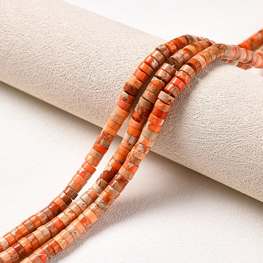 3 Strands / package Hole 1~1.9mm natural stone Imperial Jasper Irregular Colorful Waves Polished Beads