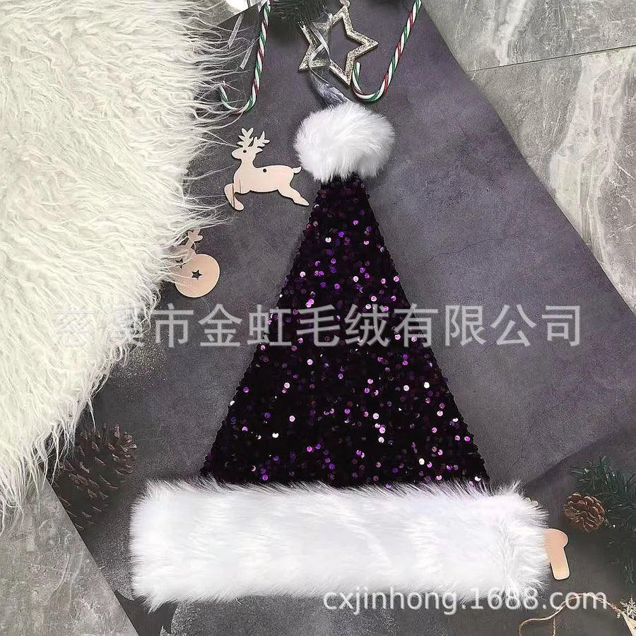 Christmas Basic Simple Style Color Block Nonwoven Party Festival christmas hat