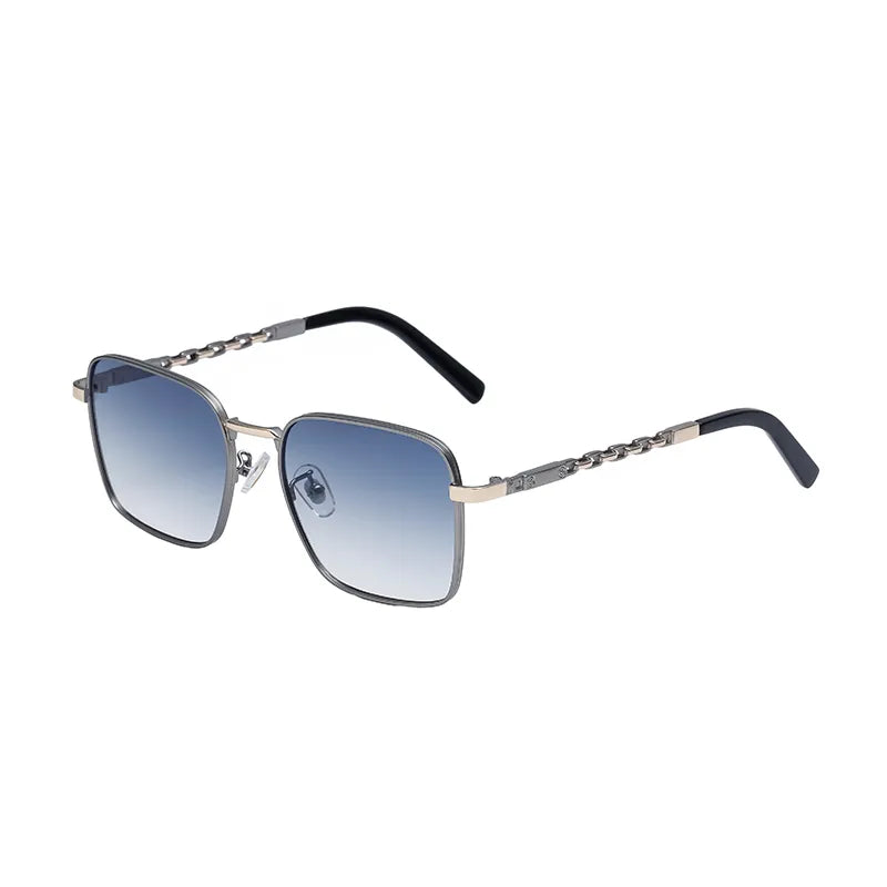Retro Vacation Classic Style Square Pc Square Full Frame Men's Sunglasses