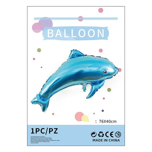 cartoon style cute animal mermaid aluminum film holiday party balloons