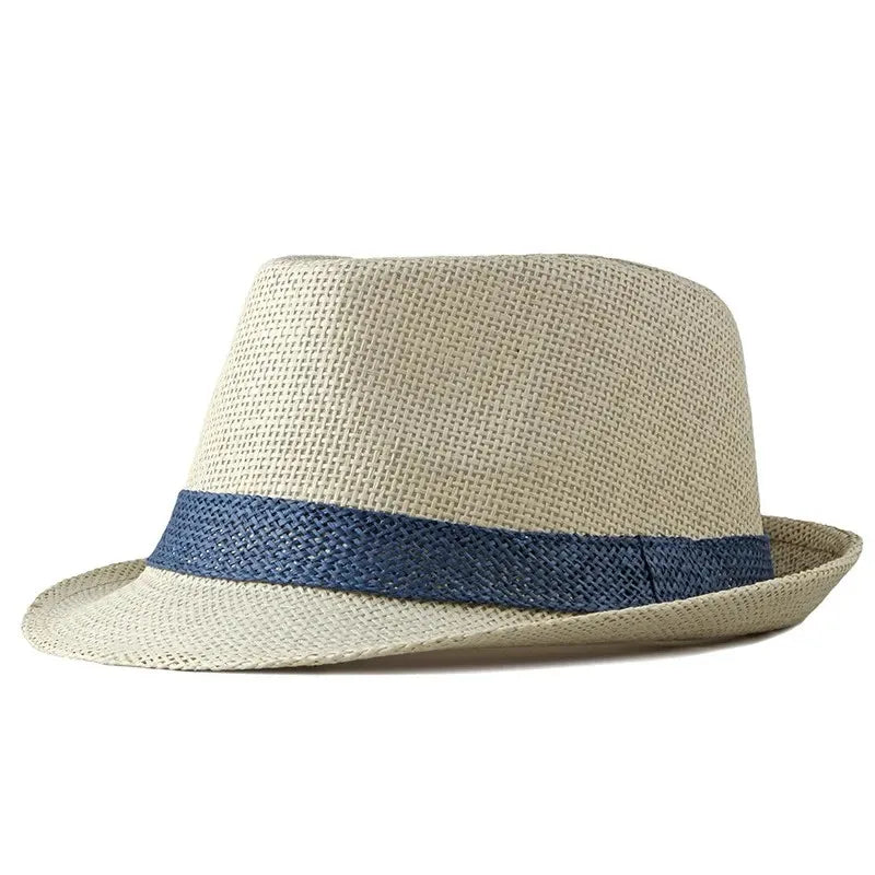 women's simple style classic style color block crimping sun hat