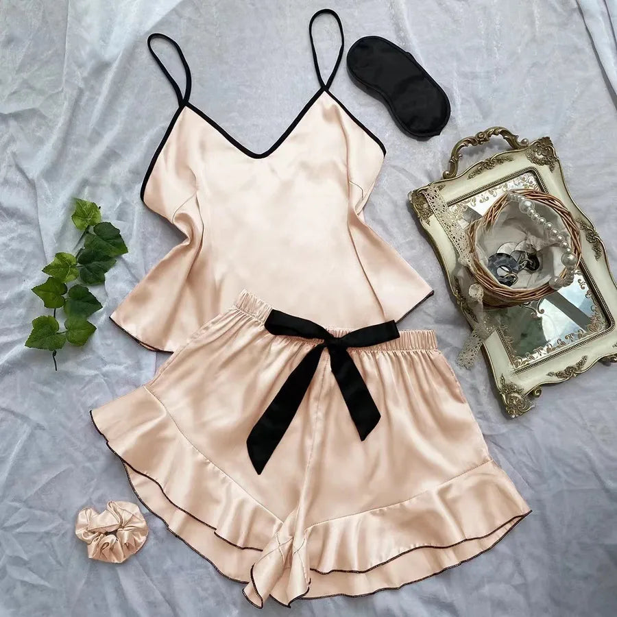 Pure Desire  Style Sexy Lingerie Set Women's Fun Sleepwear Three-Point Net Shirt Women's Underwear
