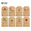 Handmade Christmas Thank You Gift Decorations 10 Pack Adhesive Labels Stickers Craft Series Paper Not Dry