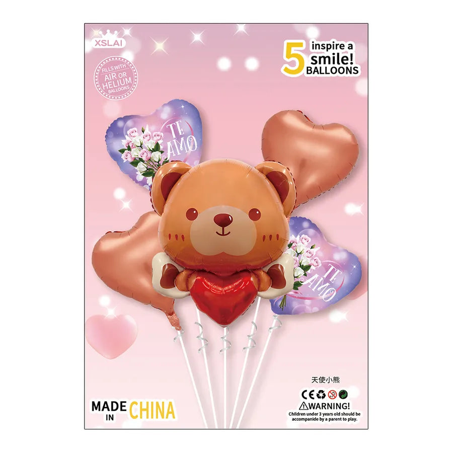 wedding season valentine's day sweet letter heart shape aluminum film wedding party balloons