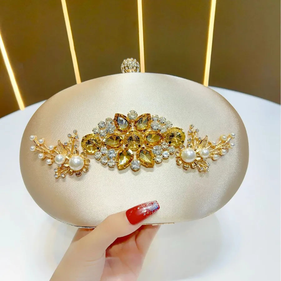 Elegant Diamond Embedded Women's Handbag New Fashion Shoulder Bag Luxury Sensation Clutch Purse For Dinner Party