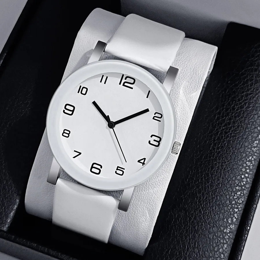 new casual simple digital scale men's watch men's belt quartz men's watch watch  wholesale
