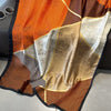 women's streetwear houndstooth satin printing silk scarf