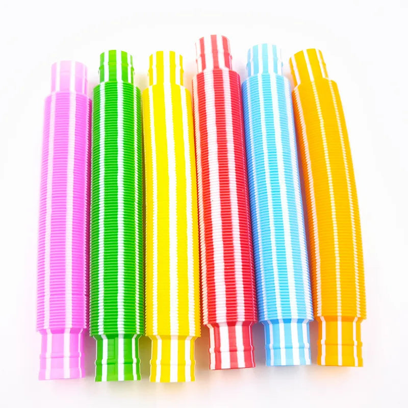 solid color extension tube diy stretch bellows decompression toy