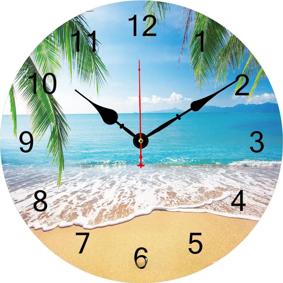 A generation of  wall clock retro simple wooden clock wall hanging decorative round clock creative mute clock