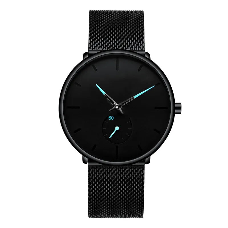 Casual Solid Color Quartz Men's Watches